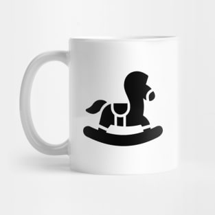 Rocking horse kids print Mug